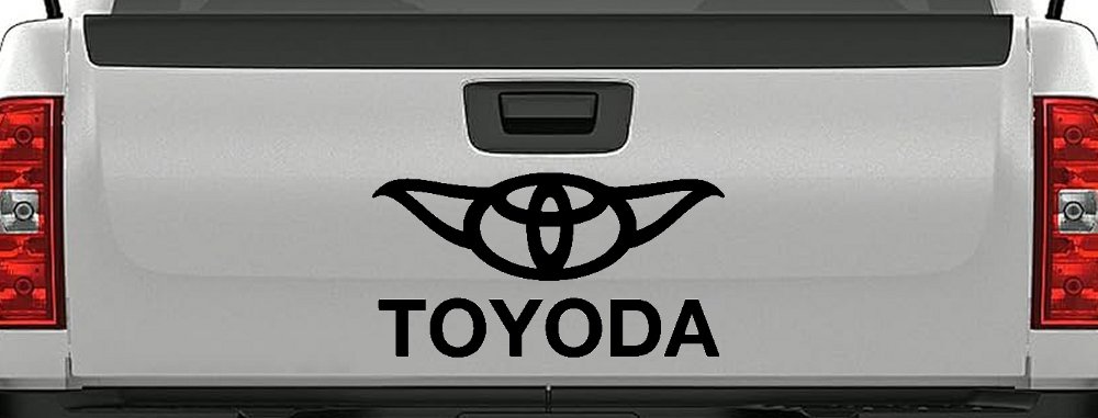 TOYODA Toyota Yoda Funny Car or Truck Window Decal Sticker