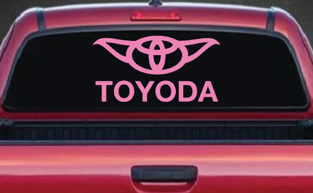 TOYODA Toyota Yoda Funny Car or Truck Window Decal Sticker