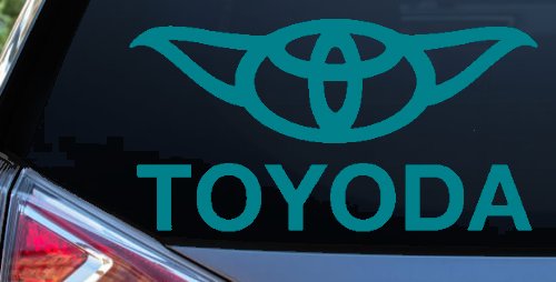 TOYODA Toyota Yoda Funny Car or Truck Window Decal Sticker