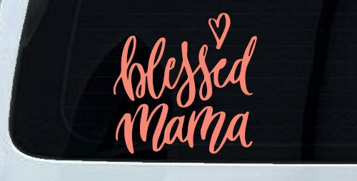 Blessed Mama with Heart Car or Truck Window Decal Sticker