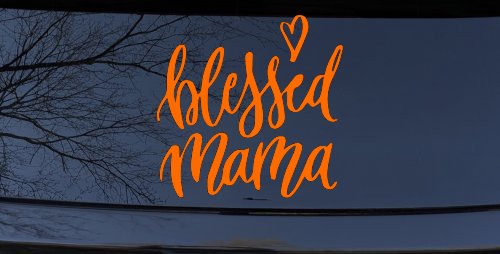Blessed Mama with Heart Car or Truck Window Decal Sticker