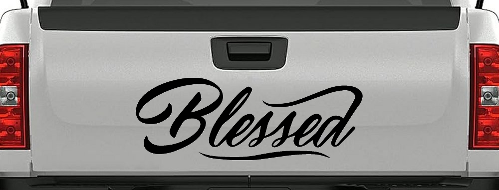 Blessed Christian Car or Truck Window Decal Sticker