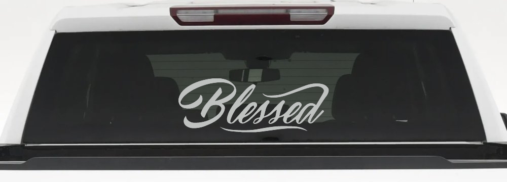 Blessed Christian Car or Truck Window Decal Sticker