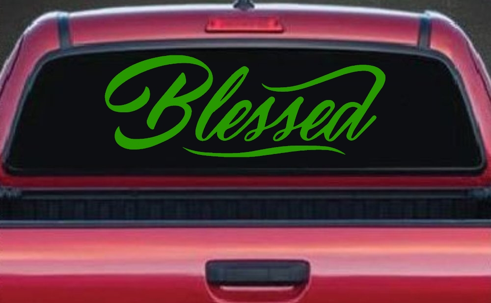 Blessed Christian Car or Truck Window Decal Sticker