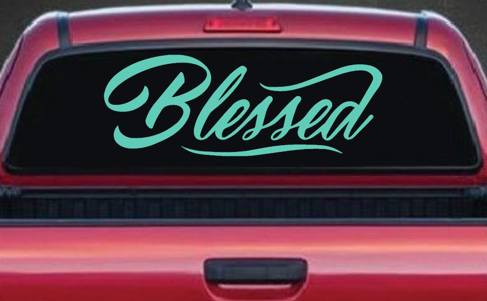 Blessed Christian Car or Truck Window Decal Sticker