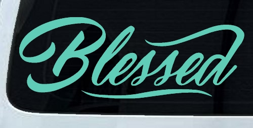 Blessed Christian Car or Truck Window Decal Sticker