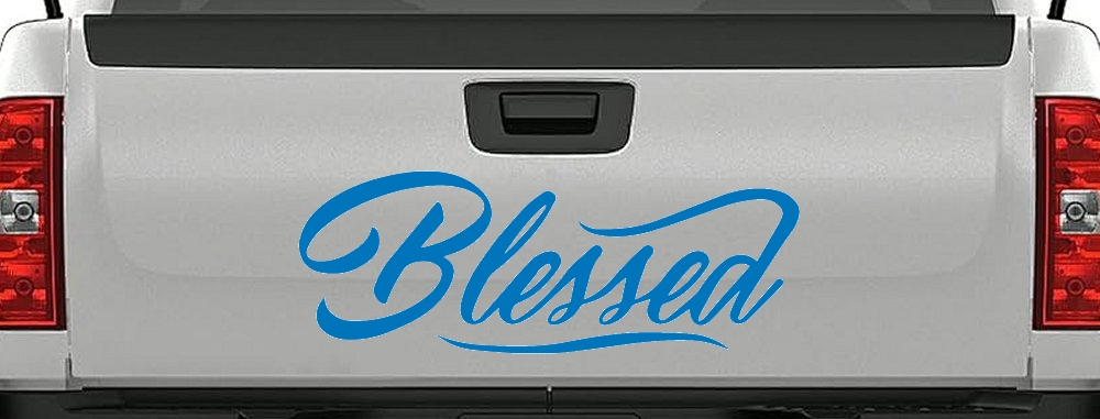 Blessed Christian Car or Truck Window Decal Sticker