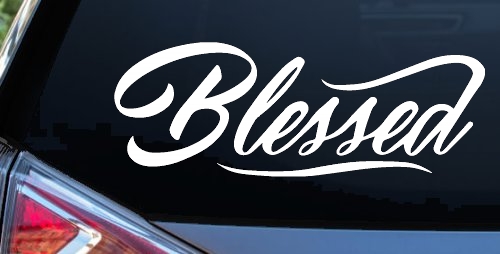Blessed Christian Car or Truck Window Decal Sticker