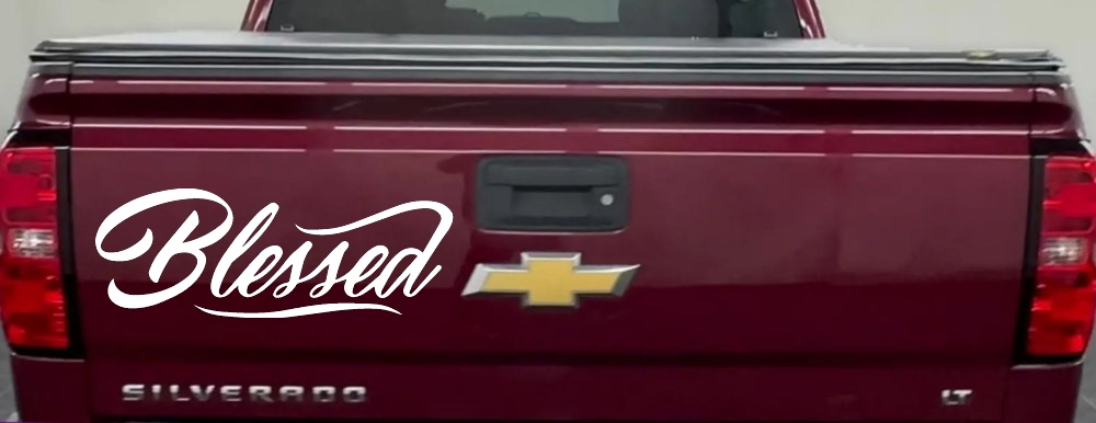 Blessed Christian Car or Truck Window Decal Sticker