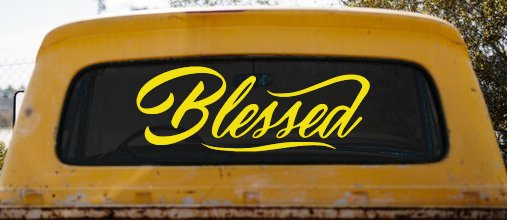Blessed Christian Car or Truck Window Decal Sticker