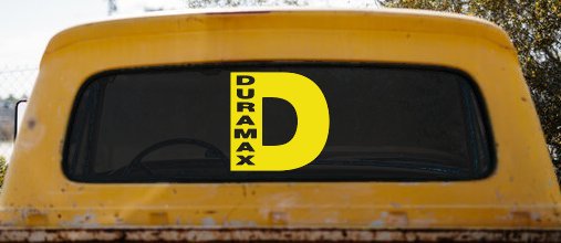 Duramax Diesel D  Car or Truck Window Decal Sticker