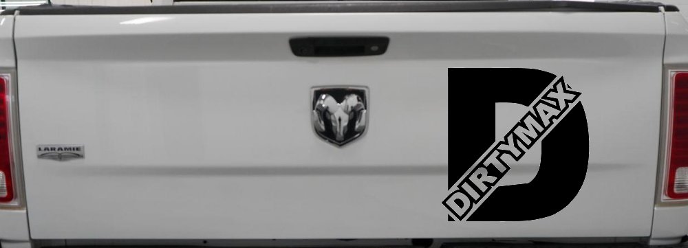 Duramax Diesel Big D Dirtymax Off Road Car or Truck Window Decal Sticker (Black)