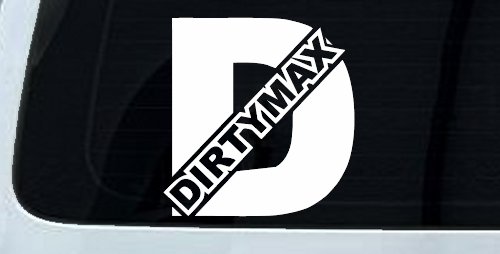 Duramax Diesel Big D Dirtymax Off Road Car or Truck Window Decal Sticker (White)