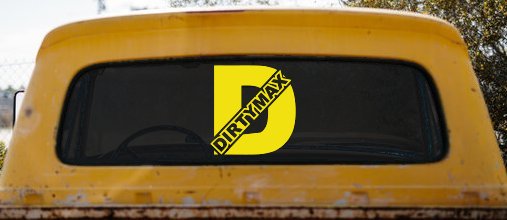 Duramax Diesel Big D Dirtymax Off Road Car or Truck Window Decal Sticker (Yellow)