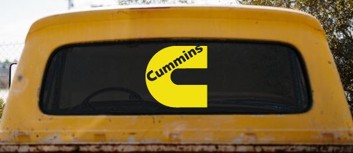 Cummins Diesel Big C Off Road Car or Truck Window Decal Sticker