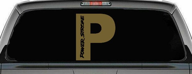 Powerstroke Diesel Big P Off Road Car or Truck Window Decal Sticker