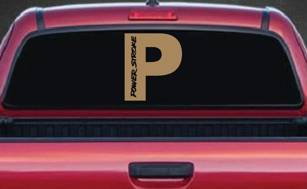 Powerstroke Diesel Big P Off Road Car or Truck Window Decal Sticker