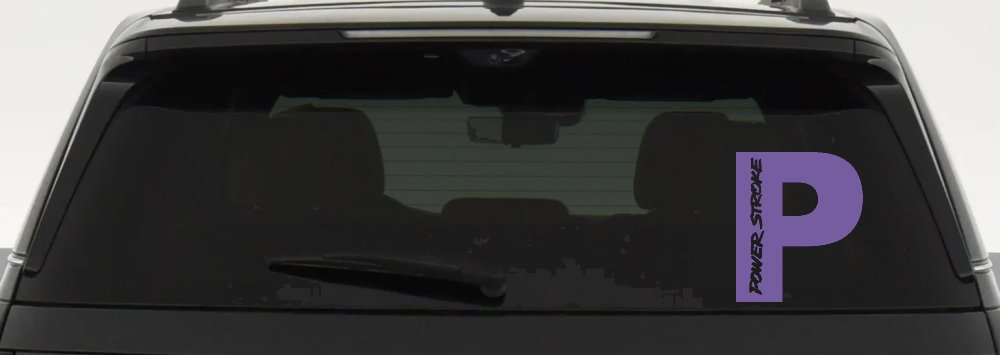 Powerstroke Diesel Big P Off Road Car or Truck Window Decal Sticker