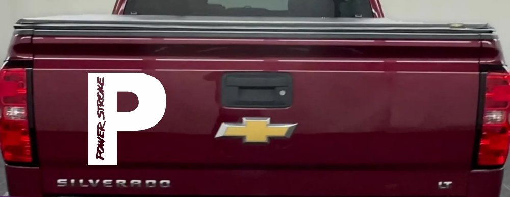 Powerstroke Diesel Big P Off Road Car or Truck Window Decal Sticker