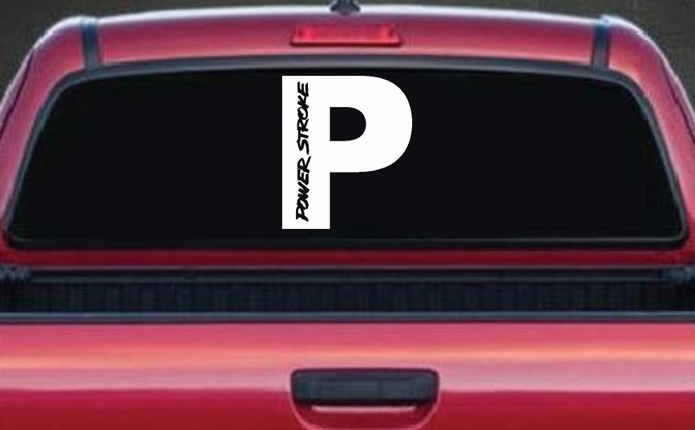 Powerstroke Diesel Big P Off Road Car or Truck Window Decal Sticker