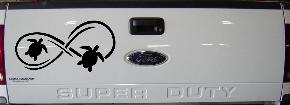 Sea Turtle Infinity Car or Truck Window Decal Sticker