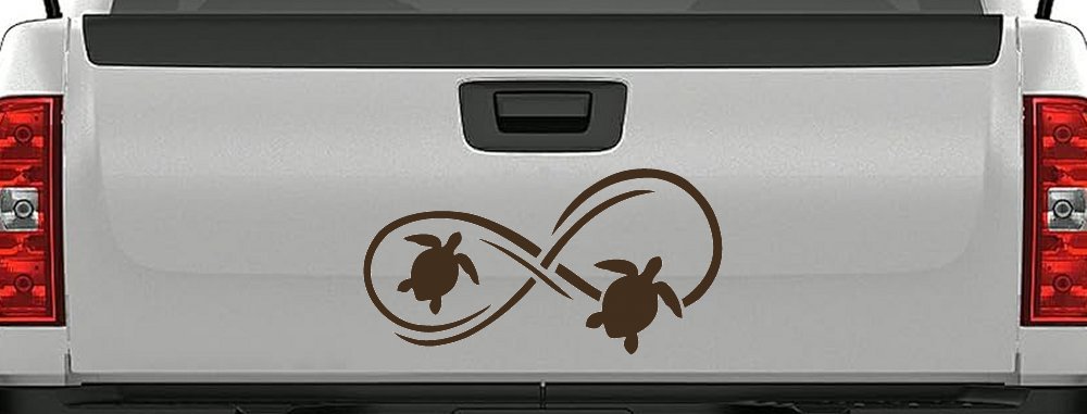 Sea Turtle Infinity Car or Truck Window Decal Sticker