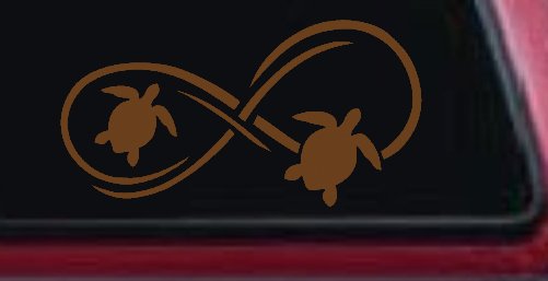 Sea Turtle Infinity Car or Truck Window Decal Sticker
