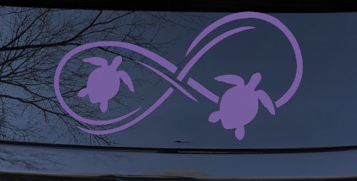 Sea Turtle Infinity Car or Truck Window Decal Sticker