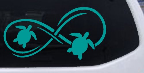 Sea Turtle Infinity Car or Truck Window Decal Sticker