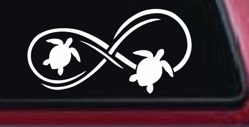 Sea Turtle Infinity Car or Truck Window Decal Sticker
