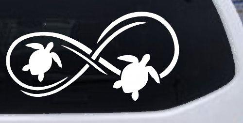 Sea Turtle Infinity Car or Truck Window Decal Sticker