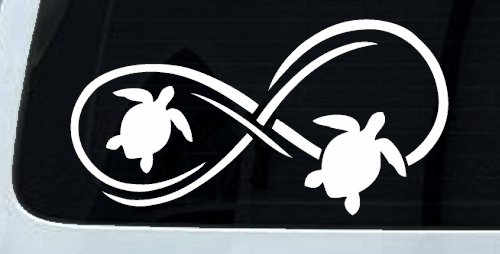 Sea Turtle Infinity Car or Truck Window Decal Sticker