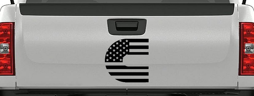 Cummins Diesel American Flag Car or Truck Window Decal Sticker