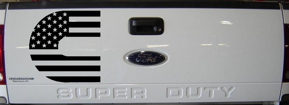 Cummins Diesel American Flag Car or Truck Window Decal Sticker
