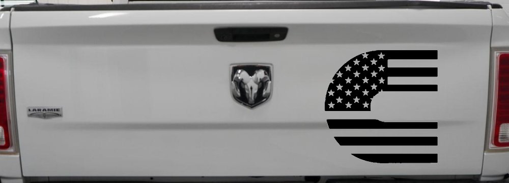 Cummins Diesel American Flag Car or Truck Window Decal Sticker