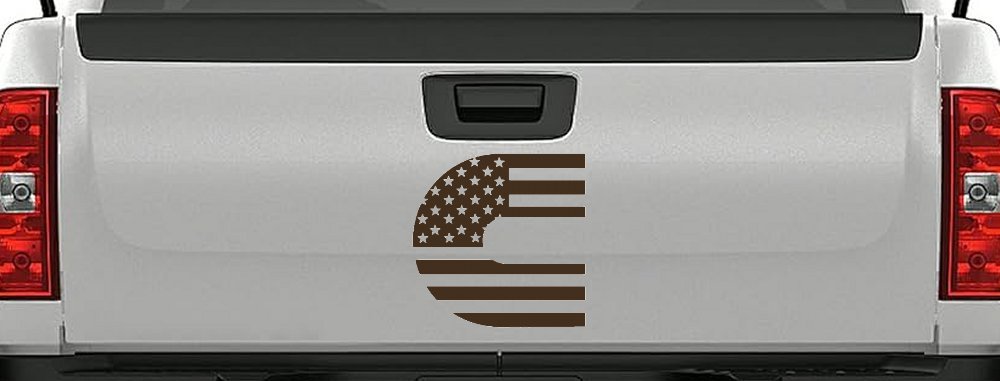 Cummins Diesel American Flag Car or Truck Window Decal Sticker