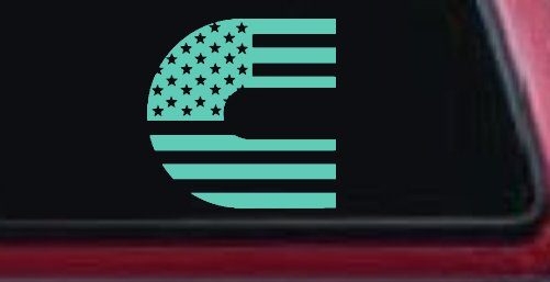 Cummins Diesel American Flag Car or Truck Window Decal Sticker