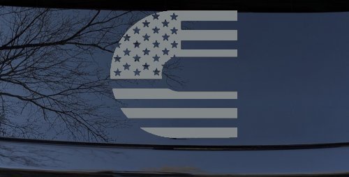 Cummins Diesel American Flag Car or Truck Window Decal Sticker
