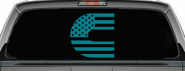 Cummins Diesel American Flag Car or Truck Window Decal Sticker