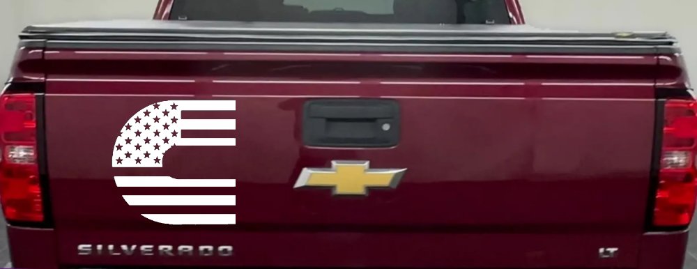 Cummins Diesel American Flag Car or Truck Window Decal Sticker