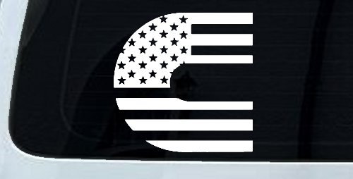 Cummins Diesel American Flag Car or Truck Window Decal Sticker