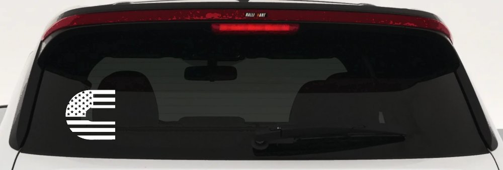 Cummins Diesel American Flag Car or Truck Window Decal Sticker