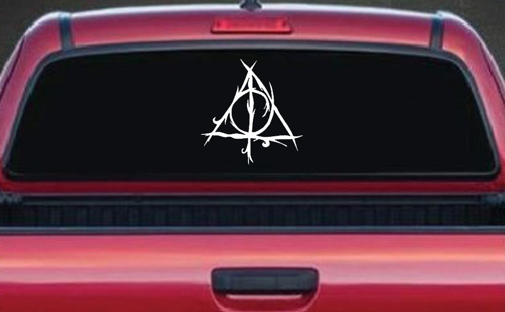 Deathly Hallows Sci Fi Car or Truck Window Decal Sticker