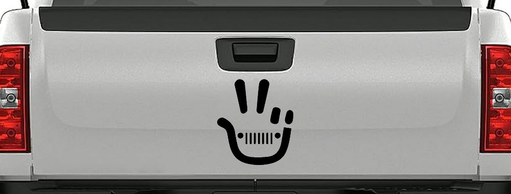 Jeep Wave Peace Sign Off Road Car or Truck Window Decal Sticker