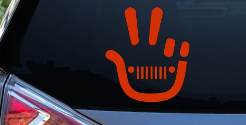 Jeep Wave Peace Sign Off Road Car or Truck Window Decal Sticker