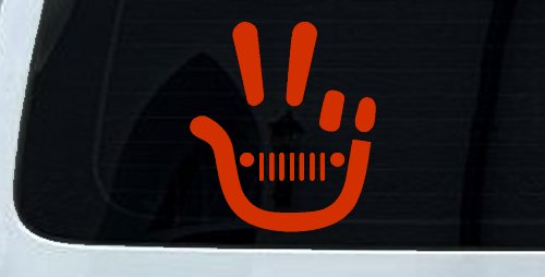 Jeep Wave Peace Sign Off Road Car or Truck Window Decal Sticker