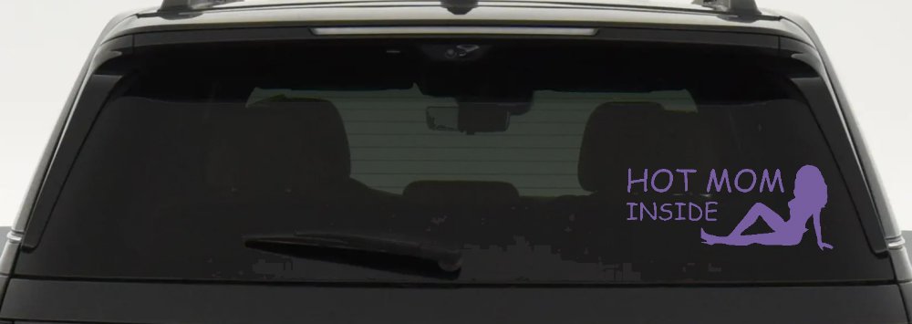 Hot Mom Inside Mother MILF Car or Truck Window Decal Sticker