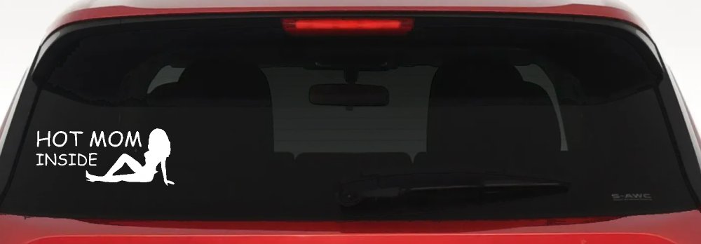 Hot Mom Inside Mother MILF Car or Truck Window Decal Sticker