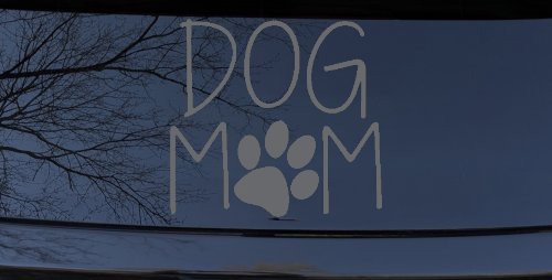 Dog Mom with Paw Print Car or Truck Window Decal Sticker