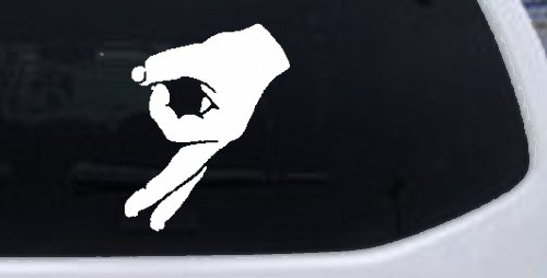 Funny Circle Game Hand Car or Truck Window Decal Sticker